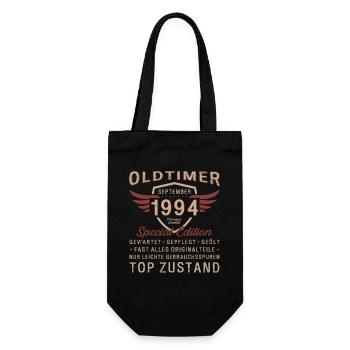 30. Geburtstag Oldtimer September 1994 Jahrgang 94 - Geschenkbeutel für Flaschen - Schwarz - Vorne