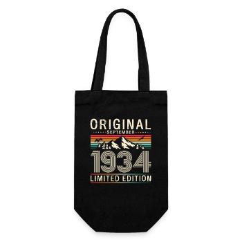 90th Birthday Legend September 1934 Volume 34 - Gift Bag for Bottles - black - Front