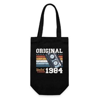 40ème Anniversaire Millésime Septembre 1984 Cassette 84 - Sac à bouteille - noir - Devant