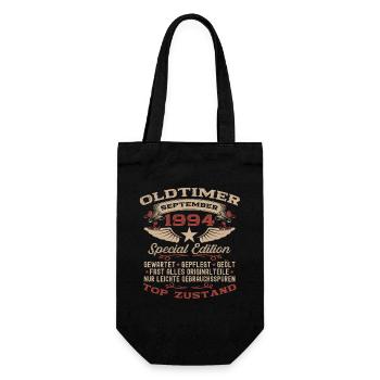 30. Geburtstag Oldtimer September 1994 Jahrgang 94 - Geschenkbeutel für Flaschen - Schwarz - Vorne