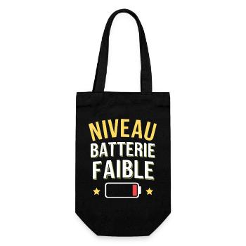 Niveau batterie faible - Sac à bouteille - noir - Devant