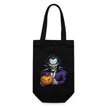 Halloween - Vampire Bloodsucker Horreur avec citrouille - Sac à bouteille - noir - Devant