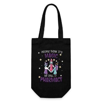 Pharmacie | Magie de la pharmacie - Sac à bouteille - noir - Devant