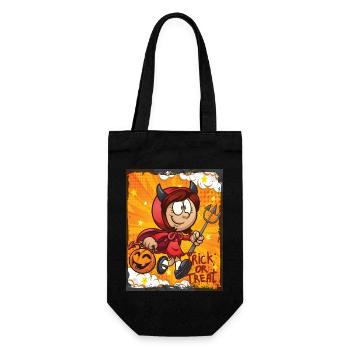 Cute Witch Halloween Trick Or Treat Fun - Gift Bag for Bottles - black - Front