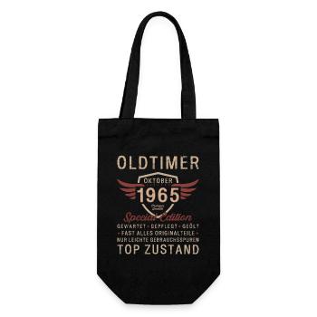 59. Geburtstag Legende Oktober 1965 Jahrgang 65 - Geschenkbeutel für Flaschen - Schwarz - Vorne