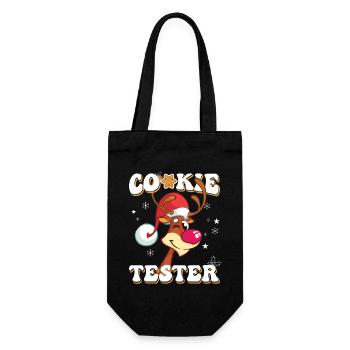 Testeur de biscuits Merry Reindeer Noël - Sac à bouteille - noir - Devant