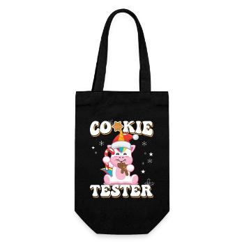 Magical Unicorn Cookie Tester Christmas - Gift Bag for Bottles - black - Front