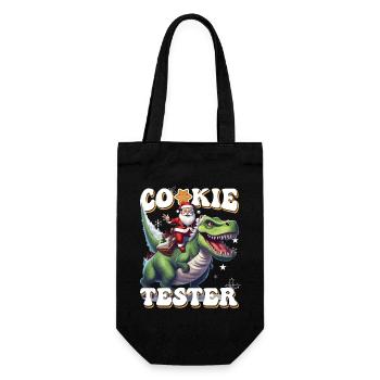 Testeur de biscuits de Noël Dino Trex - Sac à bouteille - noir - Devant