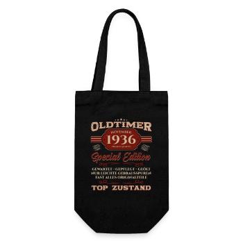 88th Birthday Classic Car November 1936 Year 36 - Gift Bag for Bottles - black - Front
