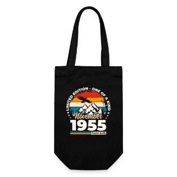 70th Birthday Original November 1955 Volume 55 - Gift Bag for Bottles - black - Front