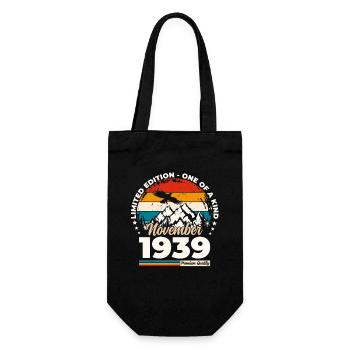 85th Birthday Original November 1939 Volume 39 - Gift Bag for Bottles - black - Front