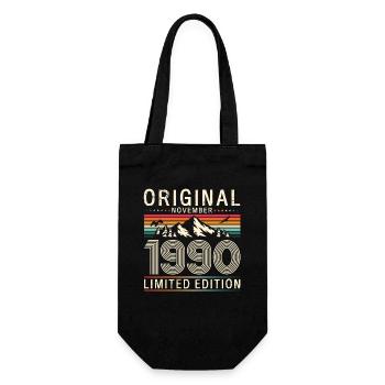 35th Birthday Legend November 1990 Volume 90 - Gift Bag for Bottles - black - Front