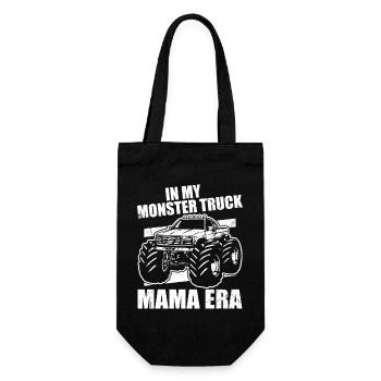 In meiner Monstertruck-Mama-Ära - Geschenkbeutel für Flaschen - Schwarz - Vorne