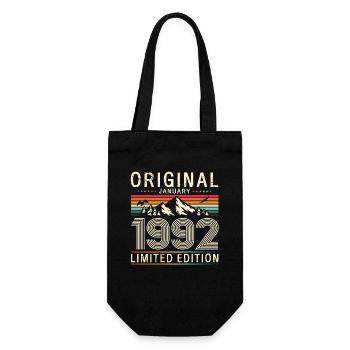 32ème Anniversaire Millésime Janvier 1992 Cassette 1992 - Sac à bouteille - noir - Devant