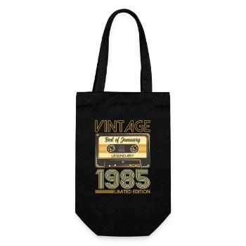 40ème Anniversaire Millésime Janvier 1985 Cassette 85 - Sac à bouteille - noir - Devant