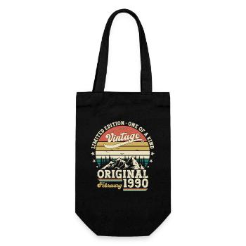 35ème anniversaire cadeau mari Original février 1990 - Sac à bouteille - noir - Devant