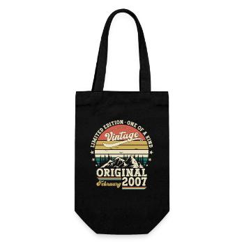18ème anniversaire cadeau mari Original février 2007 - Sac à bouteille - noir - Devant