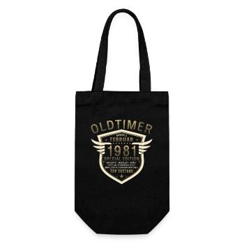 44ème Anniversaire Oldtimer Février Millésime 1981 - Sac à bouteille - noir - Devant