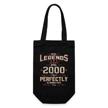 25ème anniversaire cadeau mari Vintage avril 2000 - Sac à bouteille - noir - Devant
