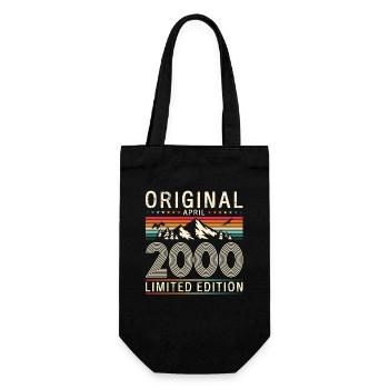 25ème anniversaire cadeau mari Original avril 2000 - Sac à bouteille - noir - Devant