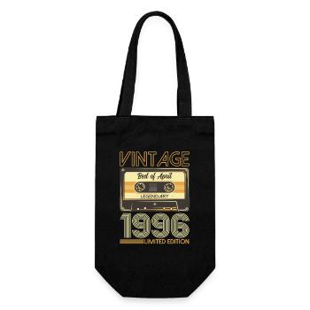 30ème anniversaire Cadeau Homme Cassette Avril 1996 - Sac à bouteille - noir - Devant