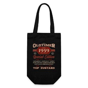 66th Birthday Original May Vintage 1959 - Gift Bag for Bottles - black - Front