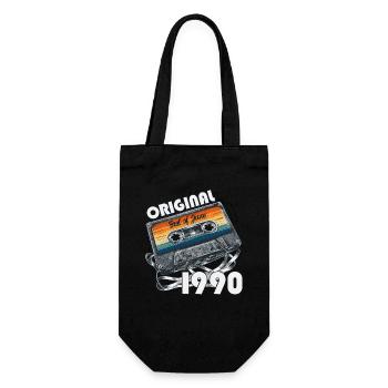 35ème anniversaire cadeau mari cassette juin 1990 - Sac à bouteille - noir - Devant