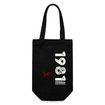 44th Birthday Original June Born 1981 - Gift Bag for Bottles - black - Front