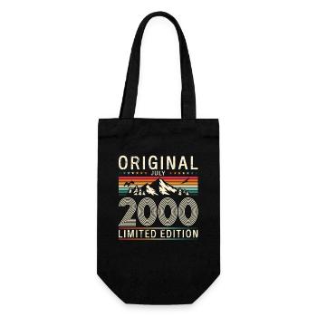 25ème anniversaire cadeau mari Original juillet 2000 - Sac à bouteille - noir - Devant