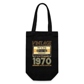 55ème Anniversaire Original Juillet Millésime 1970 - Sac à bouteille - noir - Devant