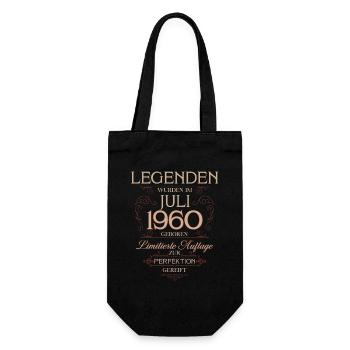 65e anniversaire Légende July Né en 1960 - Sac à bouteille - noir - Devant