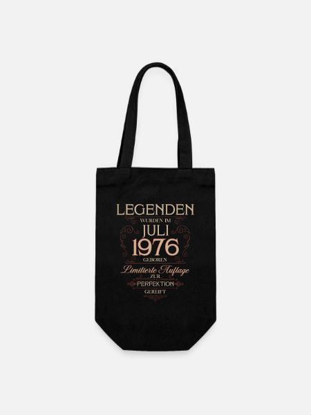 50. Geburtstag Legende Juli Jahrgang 1976 - Geschenkbeutel für Flaschen - Schwarz