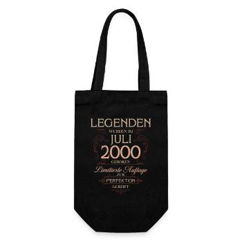 25ème anniversaire cadeau mari Original juillet 2000 - Sac à bouteille - noir - Devant