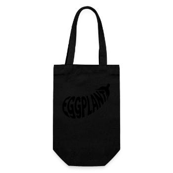 Eggplant - Cool Vegetable Logo - Gift Bag for Bottles - black - Front