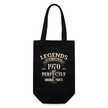 Légende du 55e anniversaire née en 1970 - Sac à bouteille - noir - Devant