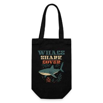 Whale Shark Lover - Geschenkbeutel für Flaschen - Schwarz - Vorne