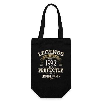 33e anniversaire Légende August Né en 1992 - Sac à bouteille - noir - Devant