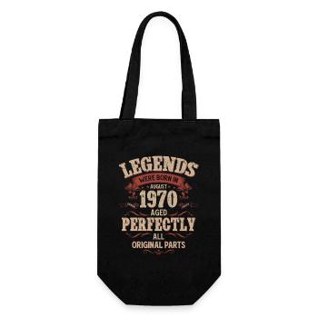 55e anniversaire Légende August Né en 1970 - Sac à bouteille - noir - Devant