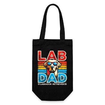 Labrador Dad Retro Sunglasses - Gift Bag for Bottles - black - Front