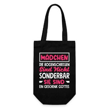 Archery Archer Gift - Gift Bag for Bottles - black - Front