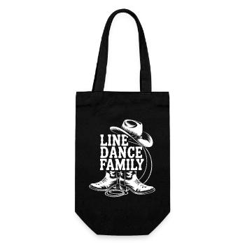 Western familial de danse en ligne - Sac à bouteille - noir - Devant