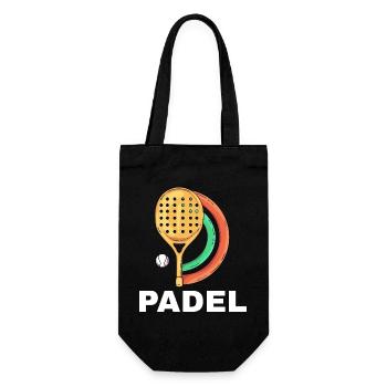 I can't I have padel - Gift Bag for Bottles - black - Front