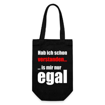 I understood, I don't care. - Gift Bag for Bottles - black - Front