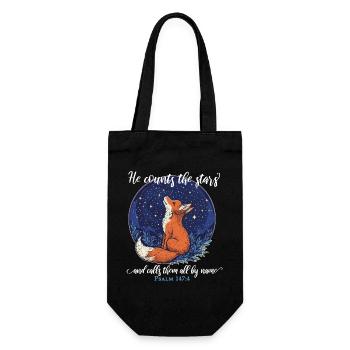 Fox Christian - Gift Bag for Bottles - black - Front
