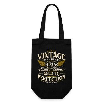 Cadeau rétro vintage pour le 70e anniversaire de 1956 - Sac à bouteille - noir - Devant