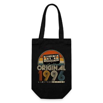 Original 1996 Retro Vintage Birthday Gift - Gift Bag for Bottles - black - Front