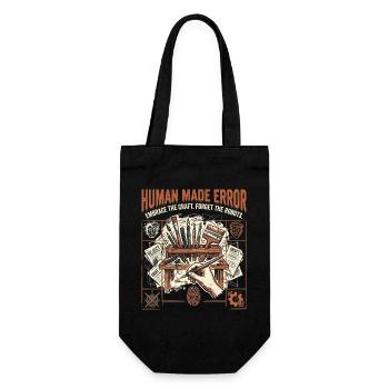 Human Error - Gift Bag for Bottles - black - Front