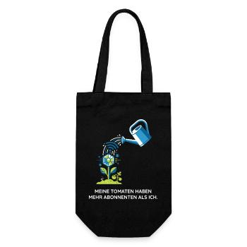 Urban Gardening, Technik, Hobby Design - Geschenkbeutel für Flaschen - Schwarz - Vorne