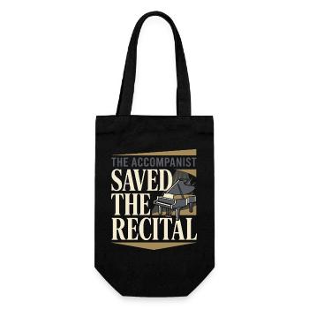 Piano Accompanist Choir Pianist Music Accompanist - Gift Bag for Bottles - black - Front