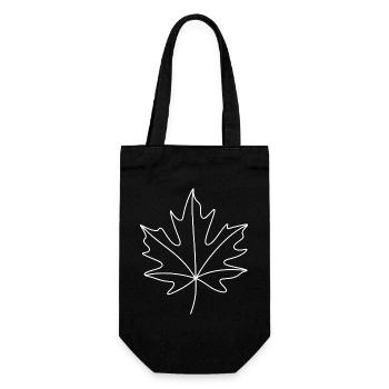 White maple contour - Gift Bag for Bottles - black - Front
